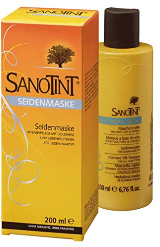 Sanotint - Seidenmaske - mit Goldhirse und Seidenproteinen für jeden Haartyp - 1x 200 ml