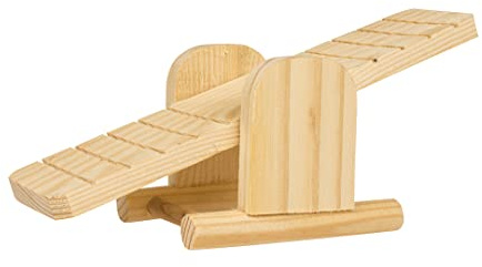 duvoplus, Dondolo in legno, 22 x 8 x 7,5 cm, roditore, roditori
