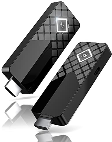 HDMI Wireless Transmitter and Receiver 4K Decode, 5G/1080P Portable Wireless Display Extender, 165FT Range, Truly Plug＆Play for Casting Video from Laptop/PC/TV Box to TV/Projector/Monitor, NO Splitter