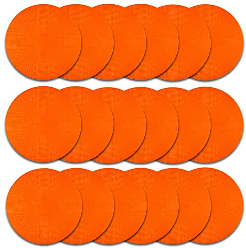 Aryjmz Spot Markers Rubber Floor Dots 9inch Non Slip Agility Dots Flat Cones for Kids Sports Soccer Basketball Training, Social Distancing, Preschool Kindergarten Classroom