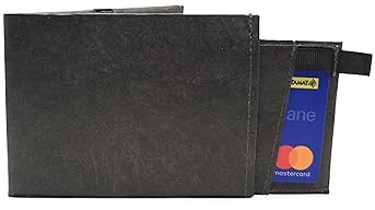 Paprcuts RFID Pro Portemonnaie | Kartenetui mit RFID Schutz für 12 Karten, Scheine & Münzen | Vegan | Wasserabweisend & Reißfest | Just Black
