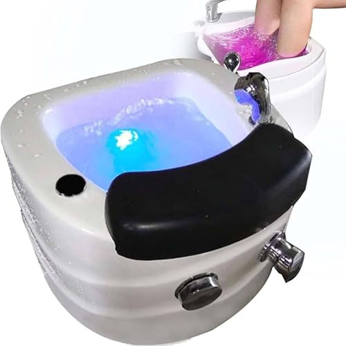 LTSRLL Bain Pieds Massage,Bac À Pieds,Spa Pédicure Les Pieds,Baignoire Spa Les Pieds en Acrylique,Évier Spa Douche De Pieds Salon De Lavage,Pied De Massage