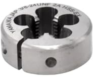 Filiera per filettatura rotonda 1PCS HSSE Regolabile Pollici Tubo Conico Rotondo Die PS PF G 1/8-28 1/4-19 1/2-14 3/4-14 AR-D Filettatura Filettatura Muore(PS3l8-19)