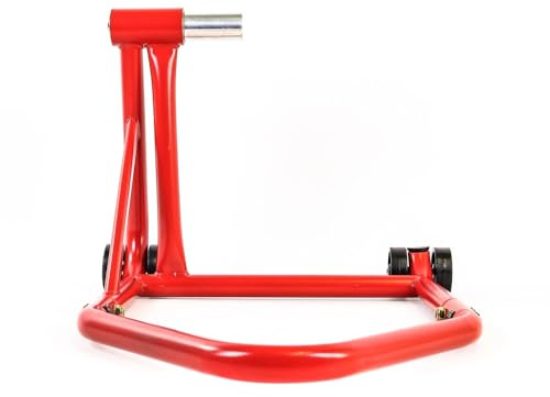 Béquille d'atelier Arriere monobras pour Levage Moto Triumph Tiger Sport Sprint Dayton 955 T595 Speed Triple 97-20/ KTM 1290 SP GT/R 14-23 en axe 27.5mm - Rouge