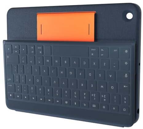 Logitech Rugged Combo 3 Tastatur für iPad (7. 8. und 9. Gen), sprapazierfähiges, spritzwassergeschütztes Schutzcase - Italienisch (QWERTY) - [Bulk - Ohne Verpackung]