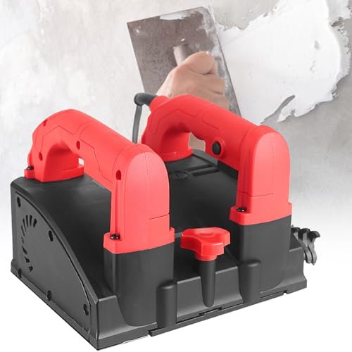 VNATWGOO Raboteuse Murale éLectrique Portative, Meuleuse De Profondeur RéGlable Automatiquement (0-4Mm), Machine De Nivellement des Murs sans PoussièRe