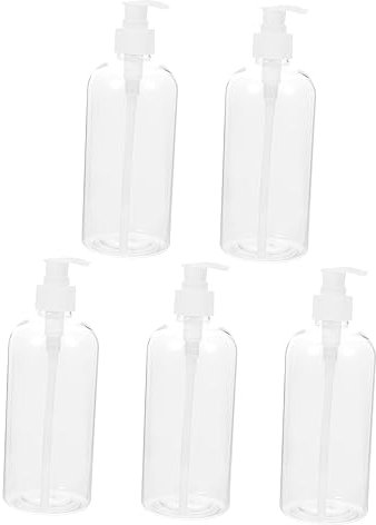 WRITWAA Bouteille À Pompe Vide De 500 ML Distributeur De Shampoing Rechargeable Bouteille À Main De Voyage Pompe Portable pour Usage Domestique Ou en Voyage