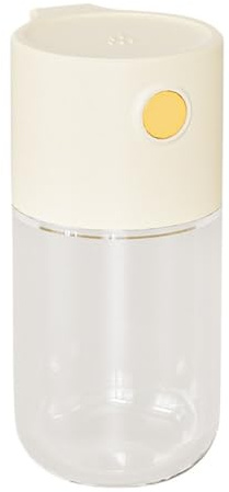 Homeponnew Distributore quantitativo per condimenti con misura da 0,5 grammi, shaker portatile in vetro per sale e pepe con guarnizione per cucina, casa e uso esterno