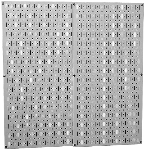 Wall Control 30-P-3232G Gray Metal Pegboard Pack