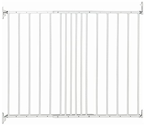 BabyDan MultiDan, 62.5-106.8 cm, Extendable Stair Gate/Baby Gate/Safety Gate, Metal, White, Made in Denmark - (Pet Gate/Dog gate)