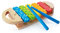 Hape Regenbogen Xylophon aus Holz, Musikinstrument für Kinder ab 12 Monaten