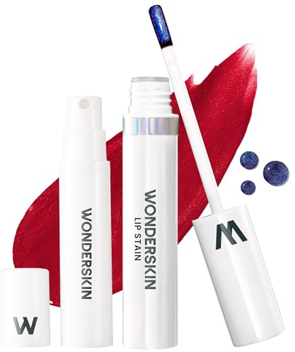 Wonderskin Wonder Blading Lip Stain Peel Off And Reveal Kit – Langlebige, Wasserfeste Rote Lippentönung, Übertragungssicheres Kit Für Natürliche Make-Up-Flecken (Divine)