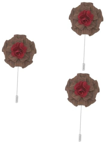 LIFKOME 3pièces Épinglette Floral Pour Et Femmes Broche Décorative Pour Costume Boutonnière Américain Accessoire Élégant Pour Et Occasions Spéciales