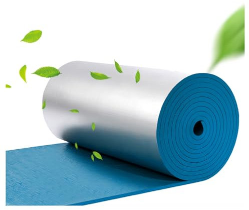 ZXCASDF Self-adhesive Aluminum Insulation Cotton,Car Sound Deadener Deadening Mat，Roof Insulation Wool Sun Protection Color Steel Tile Roof Thermal Insulation Film Waterproof(25MM(THK),1 * 1M(1m²))