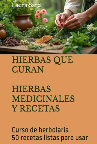 HIERBAS QUE CURAN HIERBAS MEDICINALES Y RECETAS: Curso de herbolaria 50 recetas listas para usar (Series Spanish)
