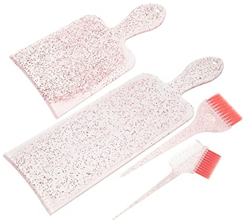 Hemobllo Kit de Teinture Cheveux Pinceau Léger et Palette Abs pour Salon Professionnel, Brosse Nylon Facile à Ranger, Ensemble Complet pour Coloration et Balayage