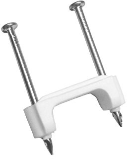 Gardner Bender PS-175BG Plastic Electrical Cable Staples, ¾ inch, Secures Romex, UF and NM, 175 pk, White