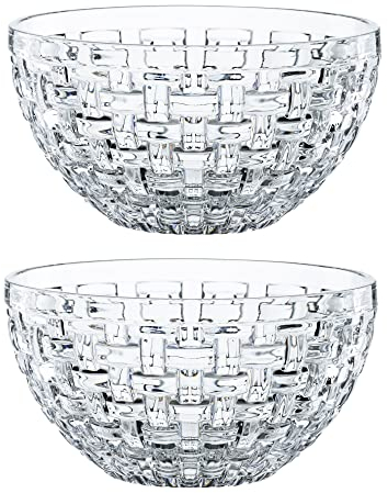 Nachtmann Bossa Nova, 102253, ciotole da dessert in vetro di cristallo, 2 pezzi, lavabili in lavastoviglie