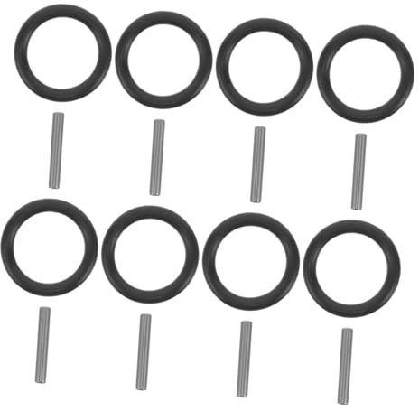 OSALADI Schwere Stifte 50 Sätze Ring Aus Leder Mit Schraubenschlüsselhülse Elektroschlüssel-steckschlüsselteil Teile Reparieren Ringe Und Stifte O Ringe Nadelring Austauschbar Gummi