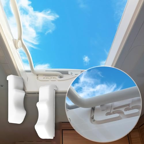 MaJoCompTec® Zusatzsicherung für Dometic Dachfenster | Wohnmobil Dachluken Verriegelung | Fenstersicherung Wohnwagen | Kastenwagen Fenster Zubehör (SKYLOCK Heki Midi)
