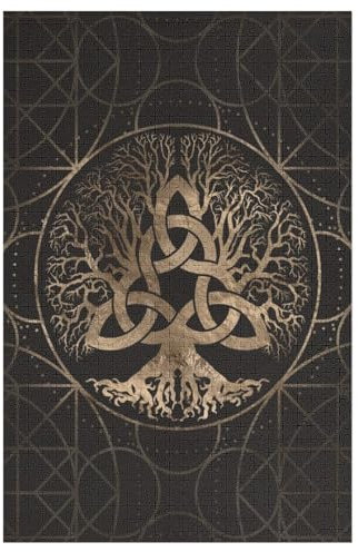 Für Erwachsene 1000-Teiliges Wikingermythos -Puzzles, Holzbrett-Puzzle, Für Kinder, Geschenke, 78×53cm