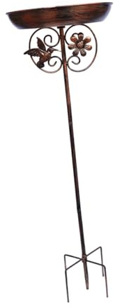Mangeoire à oiseaux sur pied avec piquet pour jardin, terrasse, jardin, terrasse, parc, balustrade, pendaison de crémaillère, porche, pelouse