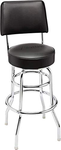 Fender Blackout Barstool with Backrest, 30in