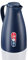 Leifheit Harmonic 1L Thermoskanne, 100% dicht, Isolierkanne für bis zu 24h heißen Kaffee, Öffnen Schließen und Gießen mit einer Hand, Kaffeekanne BPA frei, moderne Teekanne, blau