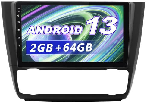 AWESAFE Android Radio Android 13 für BMW 1er E81/E82/E87/E88 2004-2011 9 Zoll Bildschirm 2GB+64GB mit Carplay Android Auto Navi Bluetooth WiFi FM RDS Radio