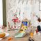 Scivolo per bambini 4 in 1, scivolo per l'aspetto del coniglio, set altalena e cerniera per bambini, con altalena, scorrevole, supporto da basket - palla, bianco