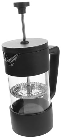 LIFKOME Cafetera Prensa Francesa Vidrio Borosilicato Resistente Calor Filtro Avanzado para Café Caliente y Cold Brew Cafetera Manual Portátil para Cocina y Viaje