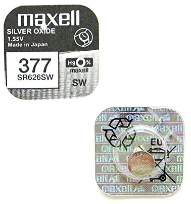 Maxell SR626SW, Pila de botón, 1.55 V, 1 unidad