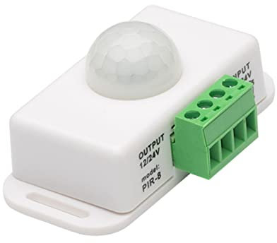 Homoyoyo Pir Bewegungsmelder Infrarotsensor 12-24v Dc Hochsensibler Pir Sensor Mit 120° Erkennung Für Niedervolt Lichtleisten Im Innenbereich Schrank Treppe