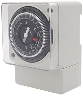 Laroal Timer Meccanico 220 240V 16A 24 Ore analogico Giornaliero Interruttore Universale Timer Singolo Canale Timer a Immersione segmentato Timer per elettrodomestici Illuminazione HVAC