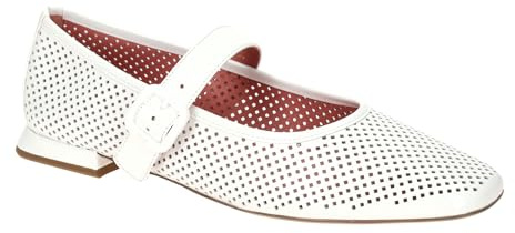 HÖGL Ballerine da donna in vernice bianca, bianco, 38 EU