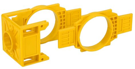 Door Lock Installation, 3.94x2.68in Lever Drilling Precise Tool, Door Latch Mortise Tool, Punching Auxiliary Locator Fixing Tools Precise Positioning Anti Slip Drilling for Bedroom Commercial Garage