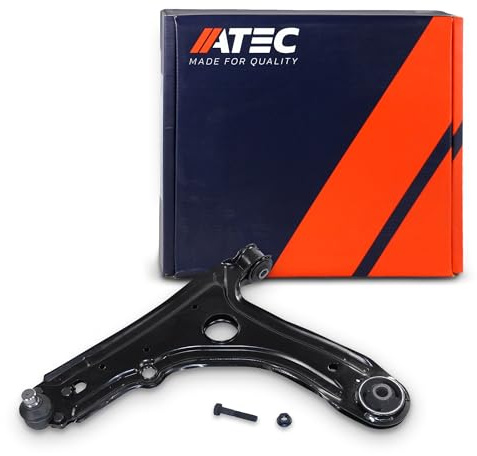 ATEC Germany 1x Querlenker Vorderachse, vorne unten links mit Lagerbuchse | Kompatibel mit: VW GOLF III, GOLF III Cabriolet, GOLF III Variant, GOLF IV Cabriolet, VENTO