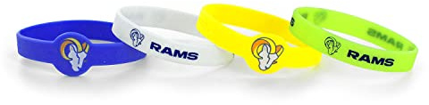 Amico International unisex Bracelet, 4-pack Silicone Bracelet 4 pack, Team Color, One Size US
