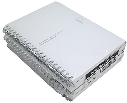 Kyokuto FOBCOOP PTW03B6W Ring Notebook, Plain, B6, White 5