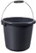 Curver 228023 Eimer 15 l Metallgriff, Kunststoff anthrazit 29,5 x 29,5 x 25,5 cm