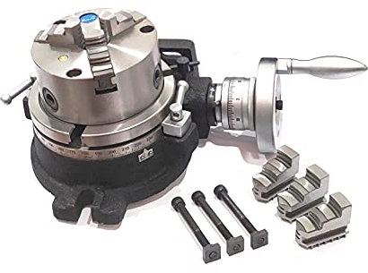 HV6 Drehtisch (150 mm – 6 Zoll) + 125 mm 3 Backen selbstzentrierendes Bohrfutter