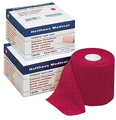 Holthaus Medical Fixierbinde YPSIFIX® haft color, Verband Bandage Binde, selbsthaftend, 8cmx20m, blau