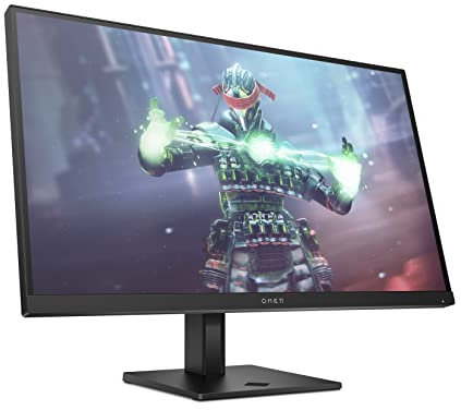 HP OMEN 27k Gaming Monitor, 27'' UHD IPS 144hz, Gaming Console Compatible, 1xHDMI 2.0, 1x HDMI 2.1, 1x DP, AMD FreeSync Premium, Dual speakers, Tilt Pivot & height adjustments, VESA Mountable, Black