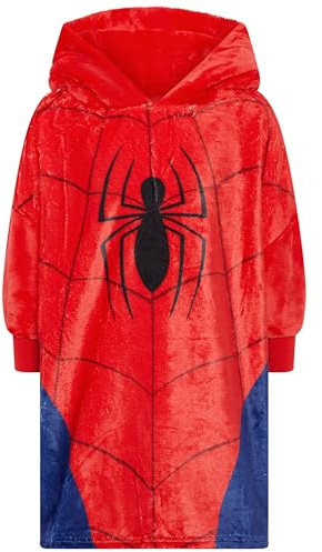 Marvel Spiderman Deluxe Oodie Couverture surdimensionnée à Capuche pour garçon - 3-4 Ans: 104cm
