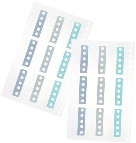 HOMSFOU 2blätter Selbstklebende Registerreiter Für Bücher Kompakte Buch-klebereiter Zum Aufkleben Beschreibbare Trennreiter Für Ordner Tagebücher Und Kataloge