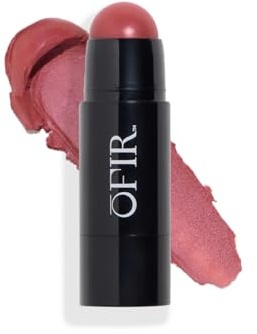 OFIR Cheek Tones Vitamin C Blush Stick | Buildable, Hydrating, Lightweight, Vegan Cream Blush Stick | Non-Transfer, Radiant Finish, Skin-Loving Formula | Rhubarb - Deep Berry | 0.21 oz