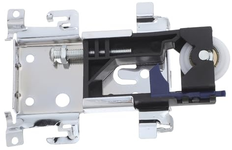 Alipis Roue de Porte Coulissante en Acier Inoxydable Argenté pour Portes de Placard et Miroir, Fonctionnement Silencieux et Installation Facile pour Chambres et Placards Résidentiels