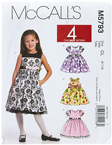 McCalls MC 5793 CL(6-8) Schnittmuster zum Nähen, Elegant, Extravagant, Modisch