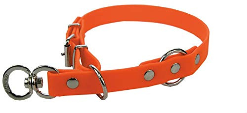 Akah Signalorange Halsung Bio Thane (persönliche Gravur möglich)