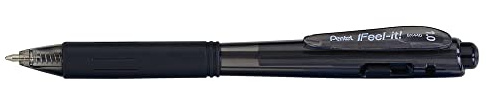 Pentel BX440-A Kugelschreiber mit Druckmechanik, 12 Stück, Schwarz